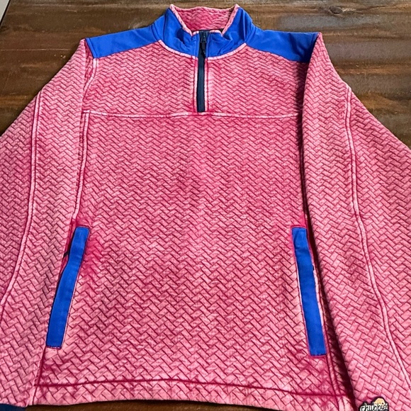 Chubbies “The Let Me Pink” Quilted Quarter-Zip Pullover NWT - Picture 1 of 6